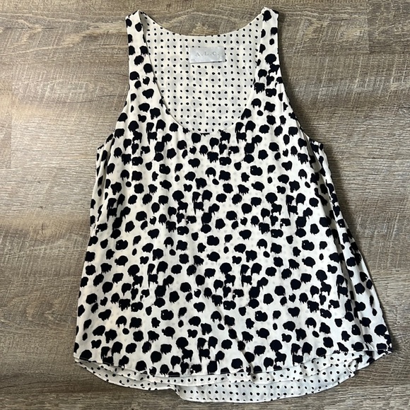 A.L.C. Silk Animal Print Top Size XS - Picture 1 of 5